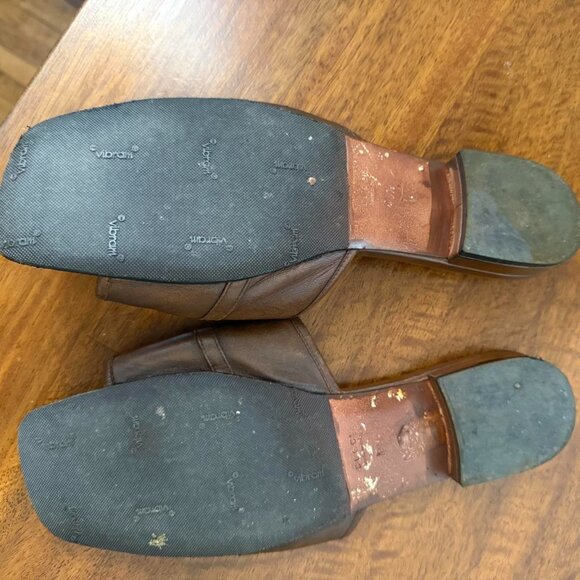 Gucci Brown leather mule sandal - Picture 2 of 6